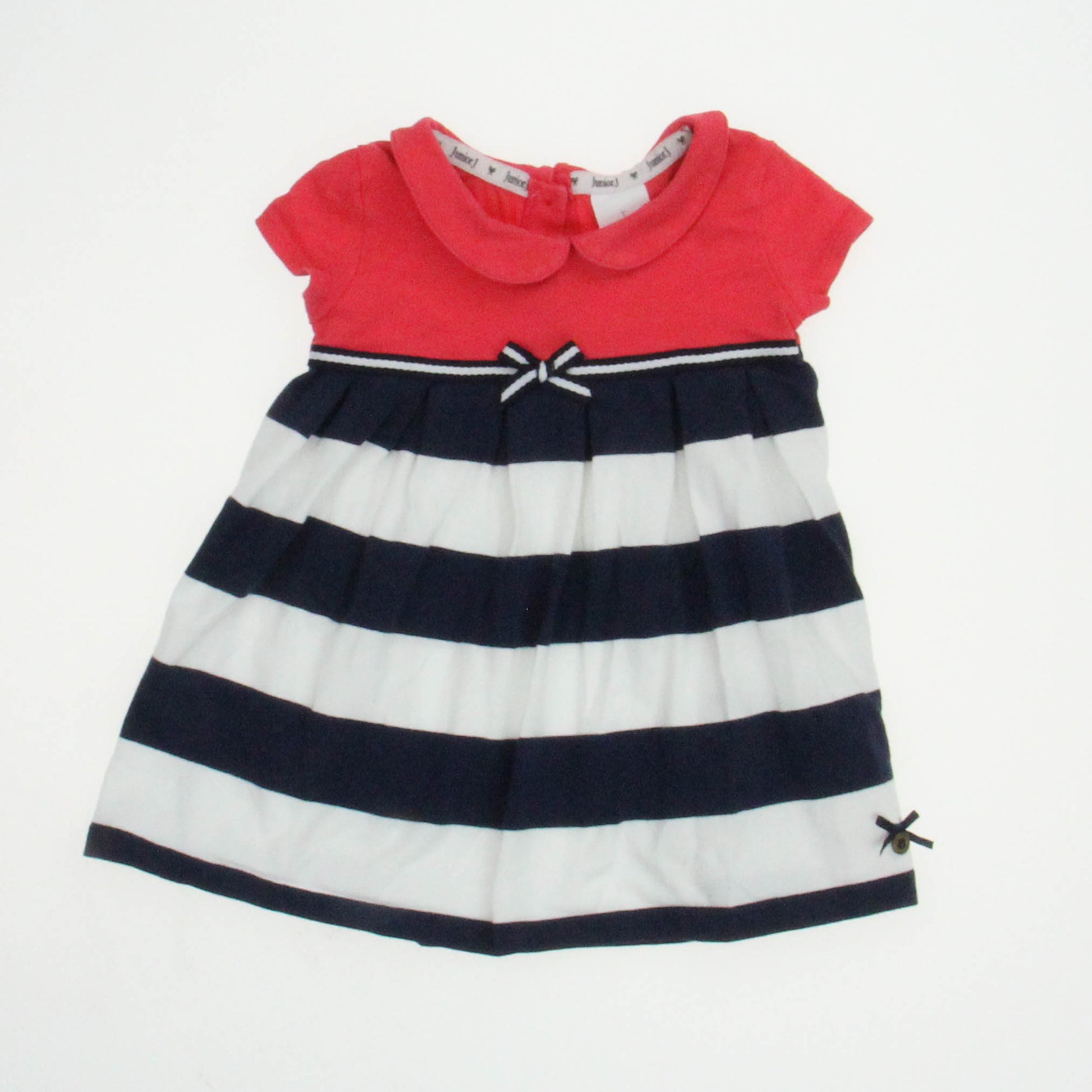 Jasper Conran Girls Red | White | Blue Dress Size: 6-9 Months Red | White | Blue