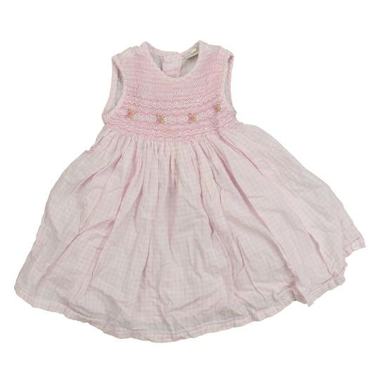 Javolinchen Girls Pink | Smocked Dress Size: 12 Months Pink | Smocked