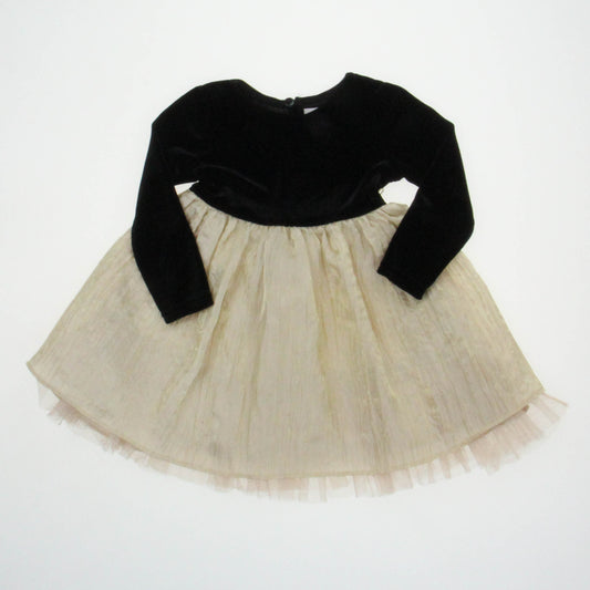 Jenny & Me Girls Black | Gold Dress Size: 18 Months Black | Gold