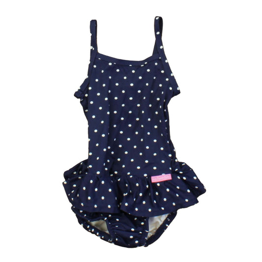 JoJo Maman Bebe Girls Blue | White | Polka Dots 1-piece Swimsuit Size: 6-12 Months Blue | White | Polka Dots