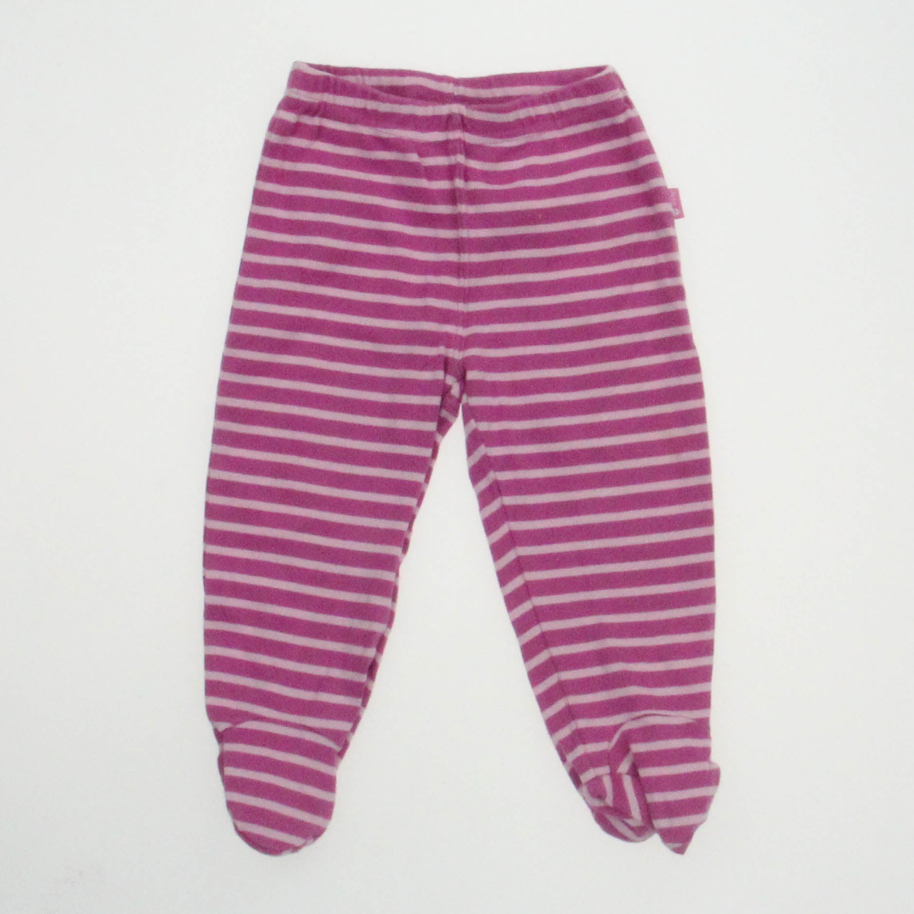 JoJo Maman Bebe Girls Pink Stripe Leggings Size: 6-12 Months Pink Stripe
