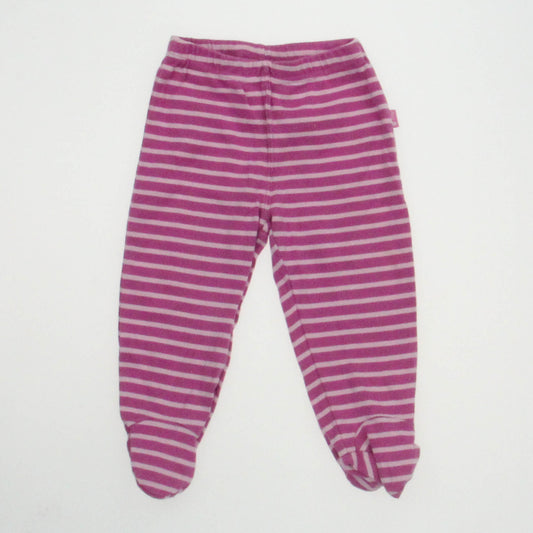JoJo Maman Bebe Girls Pink Stripe Leggings Size: 6-12 Months Pink Stripe