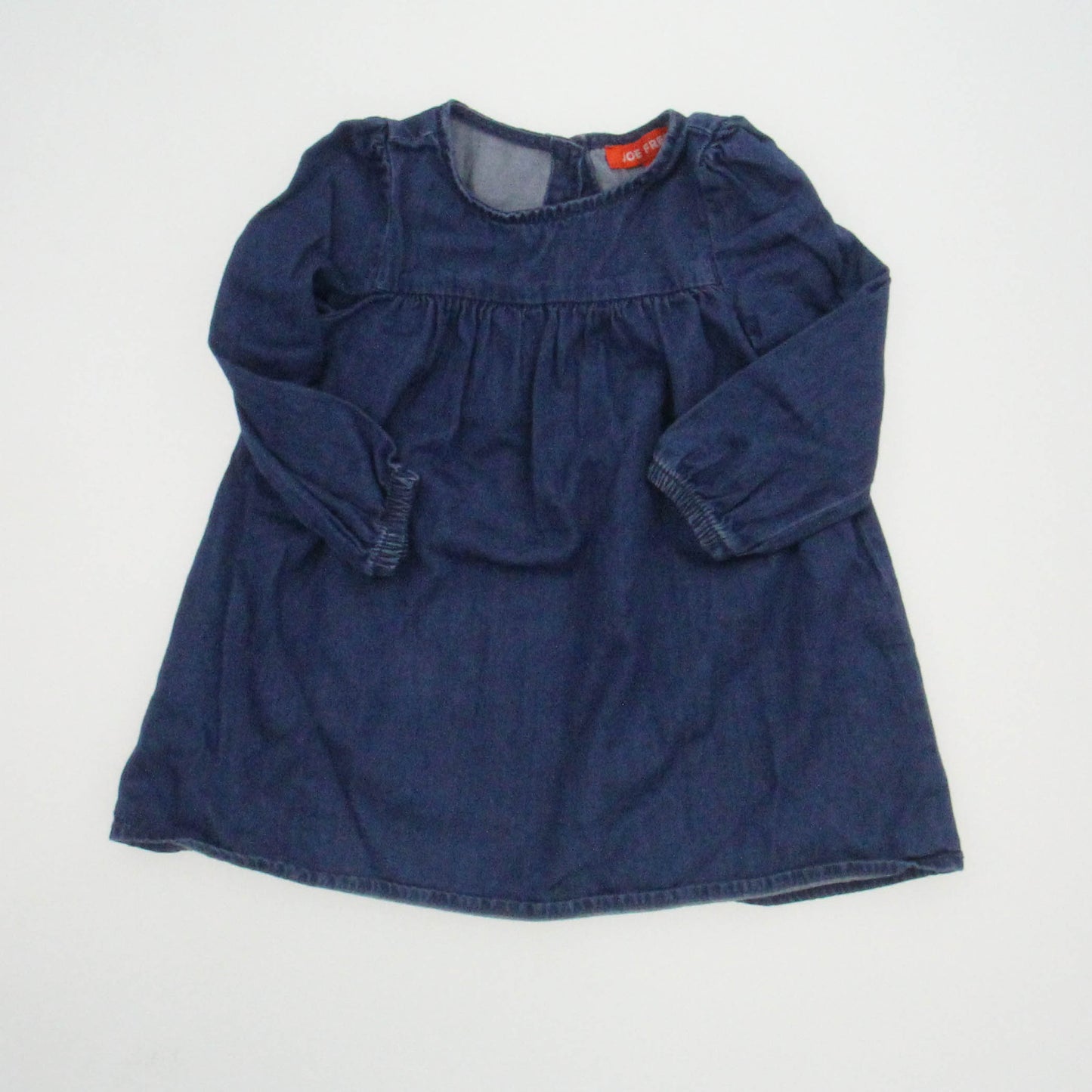 Joe Fresh Girls Blue Dress Size: 12 - 18 Months Blue