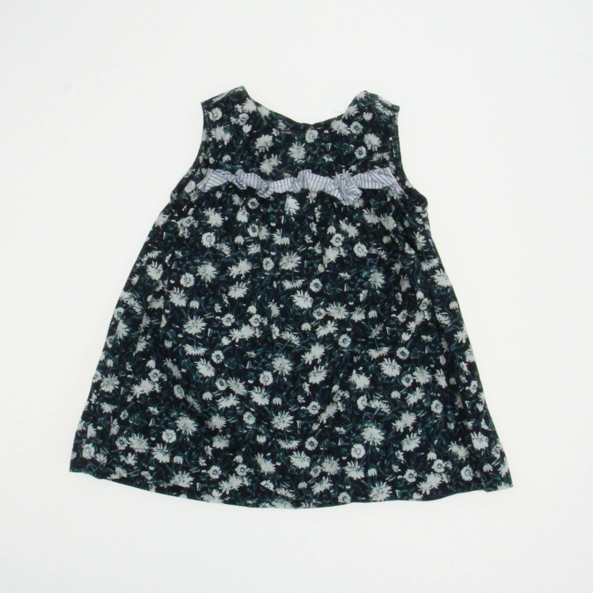 Joe Fresh Girls Blue | Green | Floral Dress Size: 6-12 Months Blue | Green | Floral