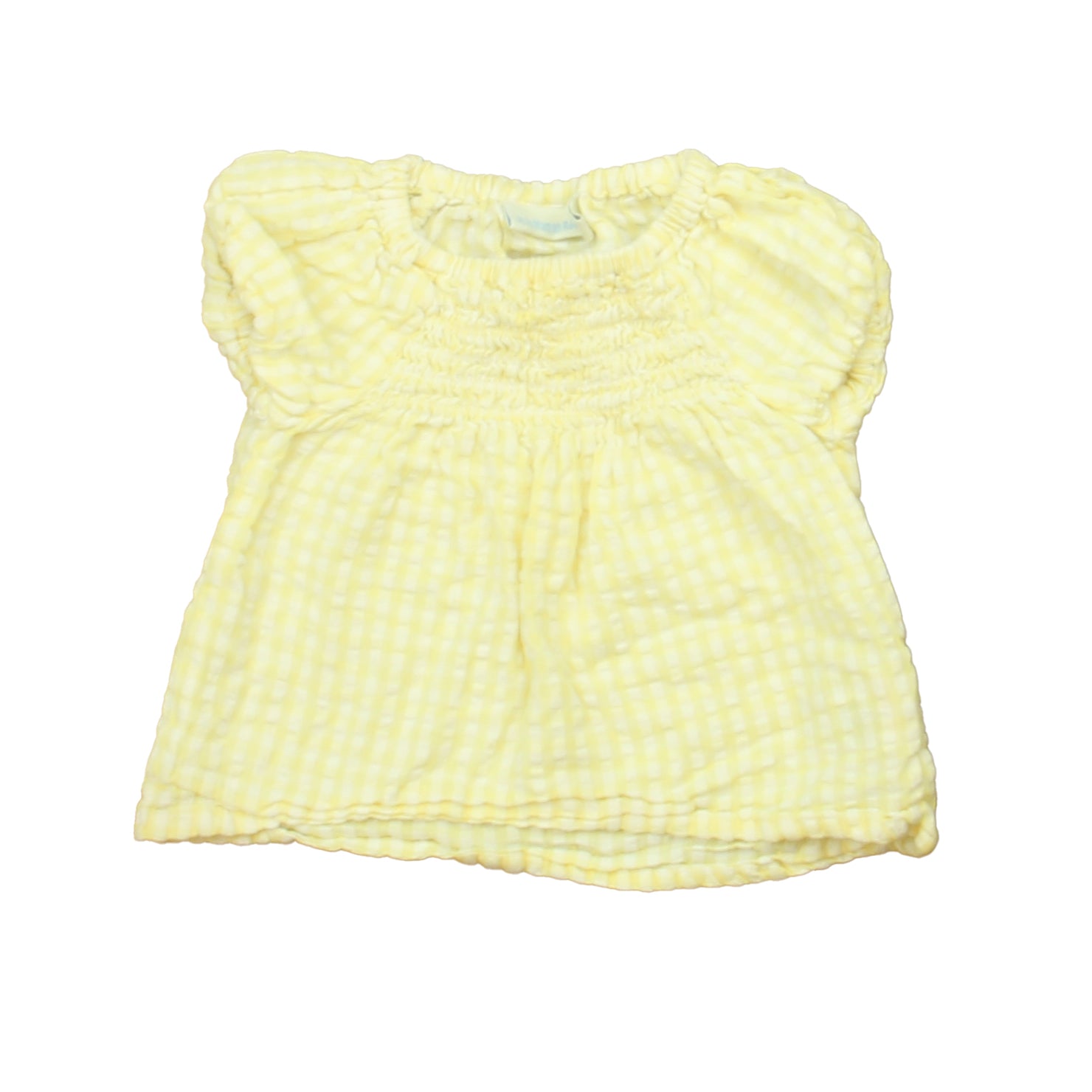 Jojo Mama Bebe Girls Yellow | White Blouse Size: 6-12 Months Yellow | White