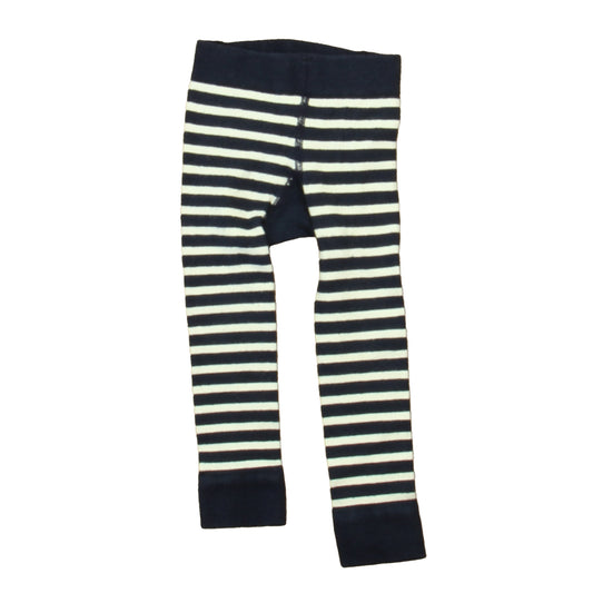 Jojo Maman bebe Girls Navy | White Tights Size: 6-12 Months Navy | White
