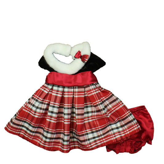 Jona Michelle Girls Red | Black Special Occasion Dress Size: 12 Months Red | Black