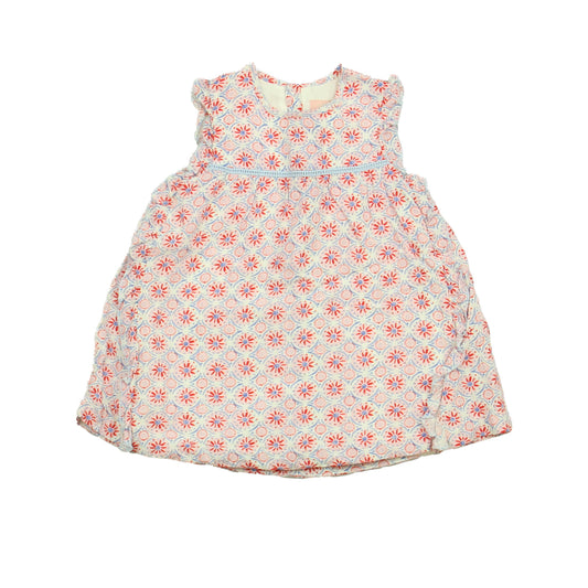 Joules Girls White | Pink | Blue Dress Size: 9-12 Months White | Pink | Blue