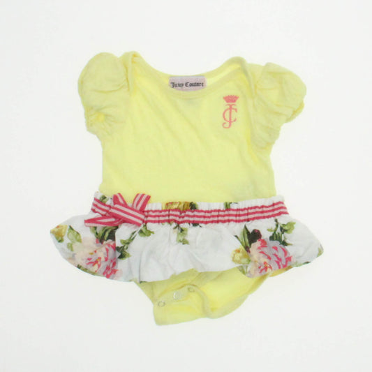Juicy Couture Girls Yellow Onesie Size: 0-3 Months Yellow