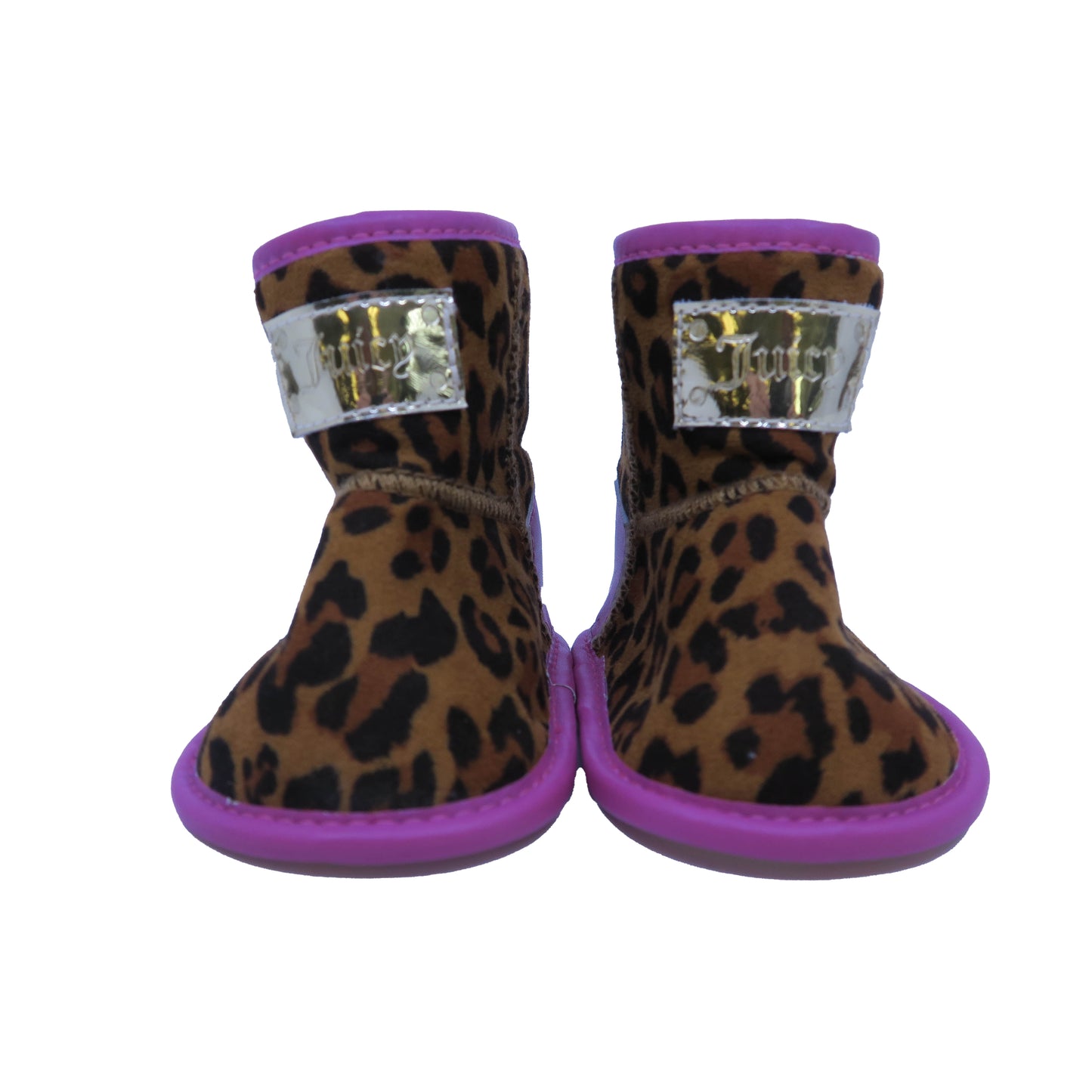 Juicy Couture Girls Animal Print | Pink Booties Size: 1 Infant Animal Print | Pink