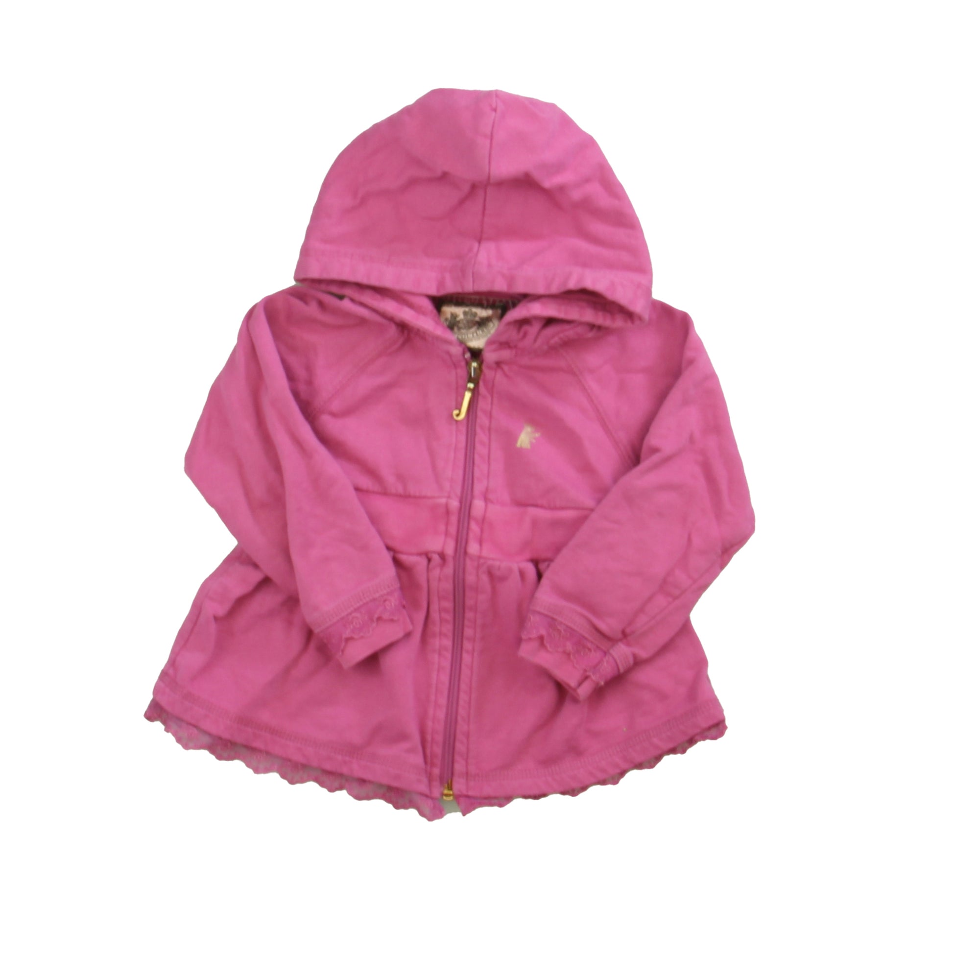 Juicy Couture Girls Magenta Hoodie Size: 12-18 Months Magenta