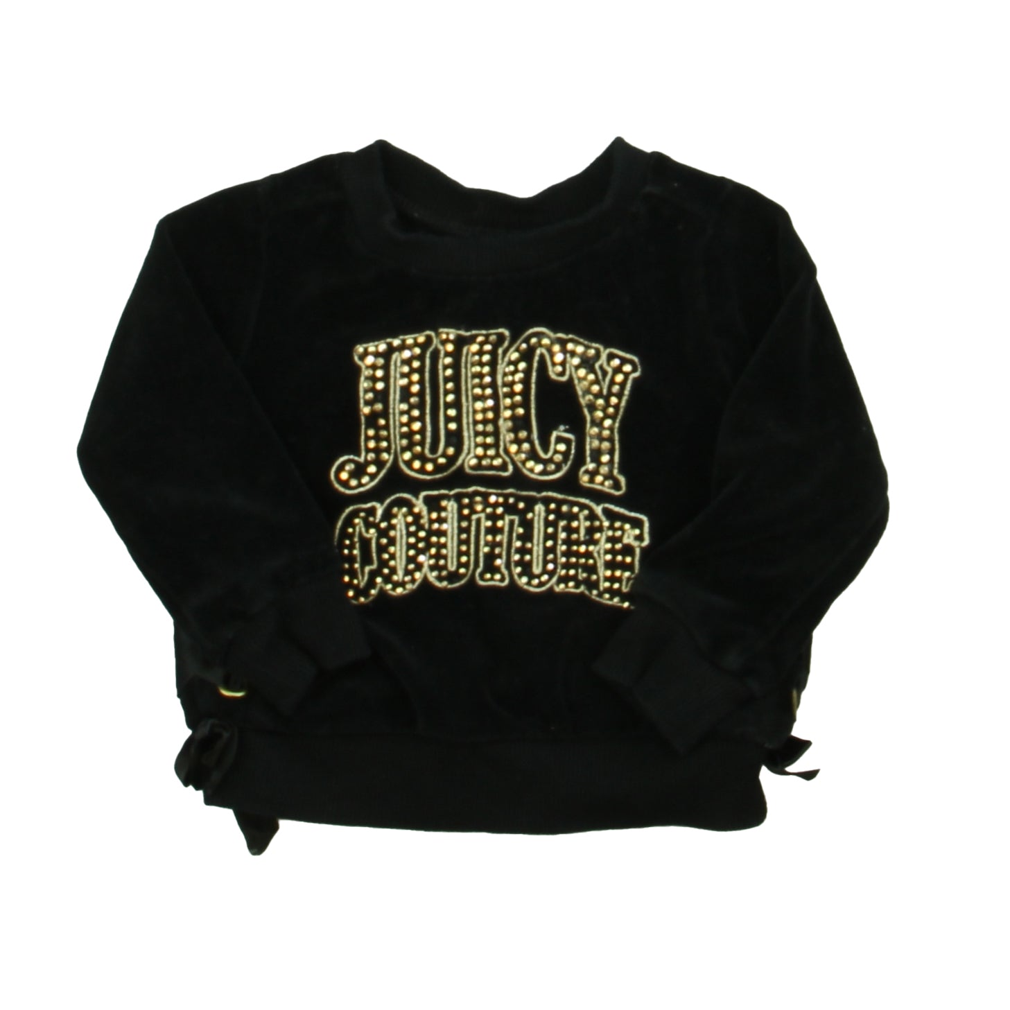 Juicy Couture Girls Black | Gold Sweatshirt Size: 12 Months Black | Gold