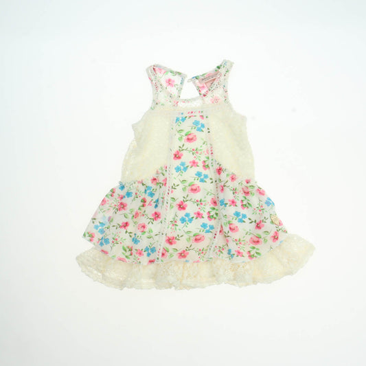 Juicy Couture Girls Ivory Floral Dress Size: 12 Months Ivory Floral