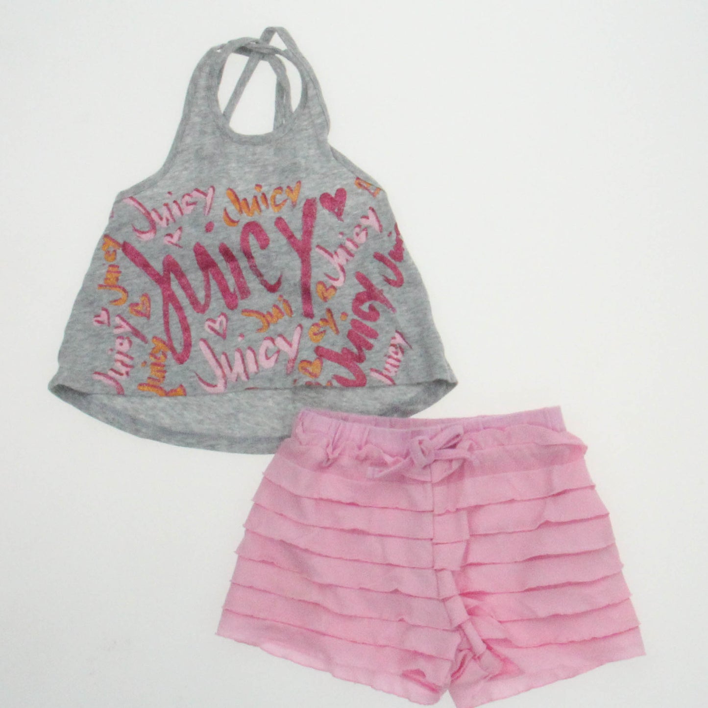 Juicy Couture Girls Pink | Grey Apparel Sets Size: 12 Months Pink | Grey