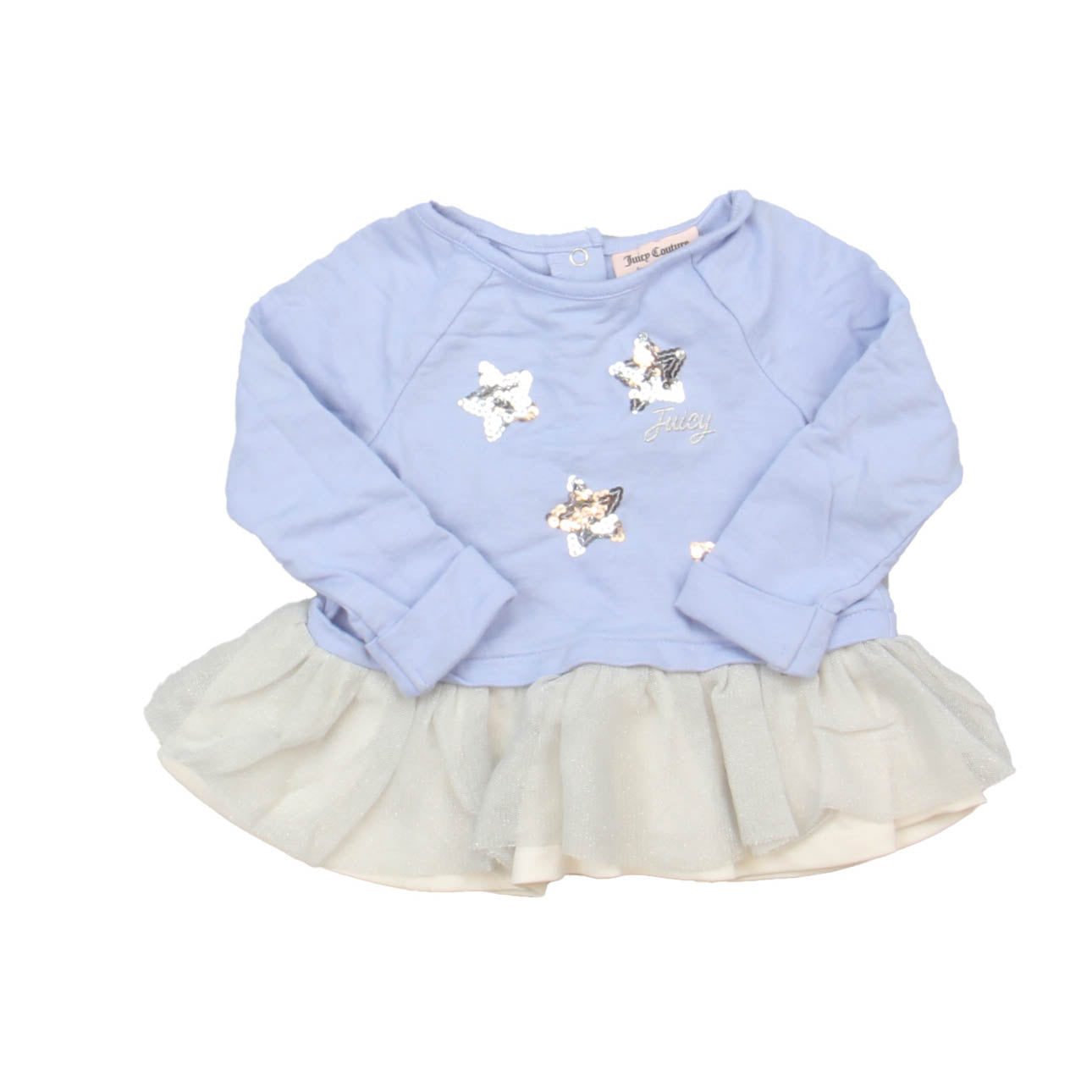 Juicy Couture Girls Purple Stars Long Sleeve Shirt Size: 18 Months Purple Stars