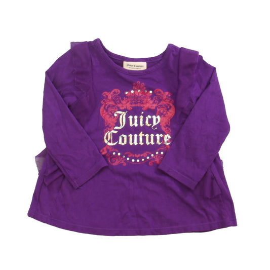 Juicy Couture Girls Purple Long Sleeve T-Shirt Size: 18 Months Purple