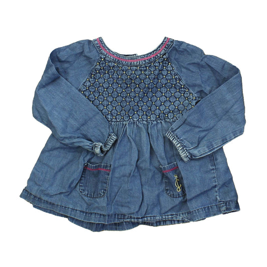 Juicy Couture Girls Blue Blouse Size: 24 Months Blue
