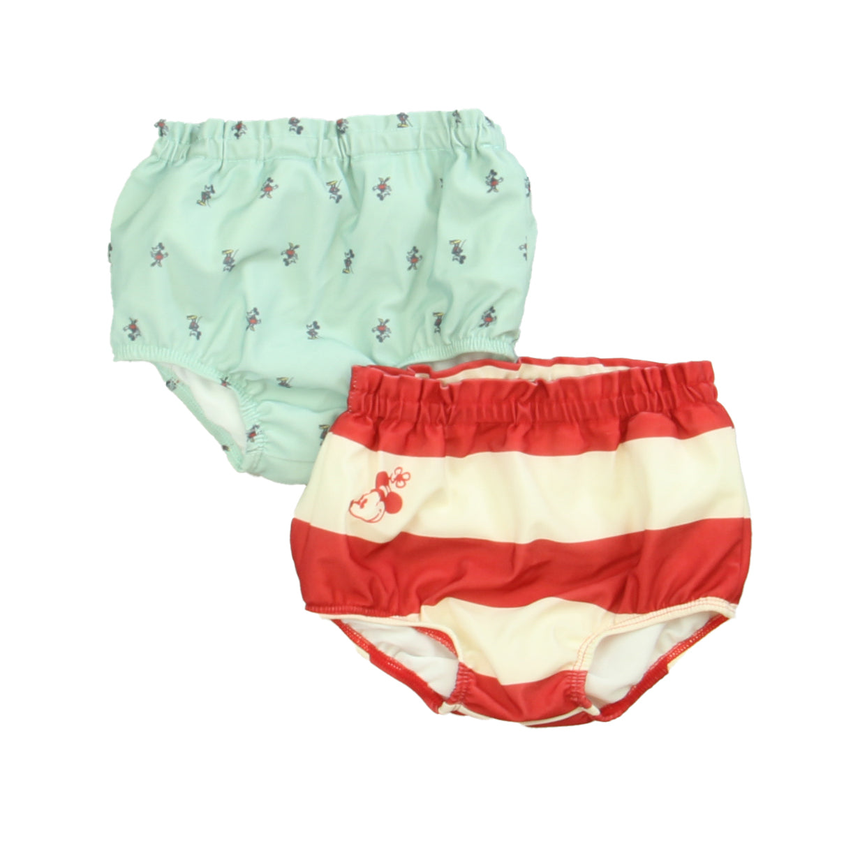 Junk Food Girls Rust | Ivory | Mickey | Aqua Shorts Size: 18 Months Rust | Ivory | Mickey | Aqua