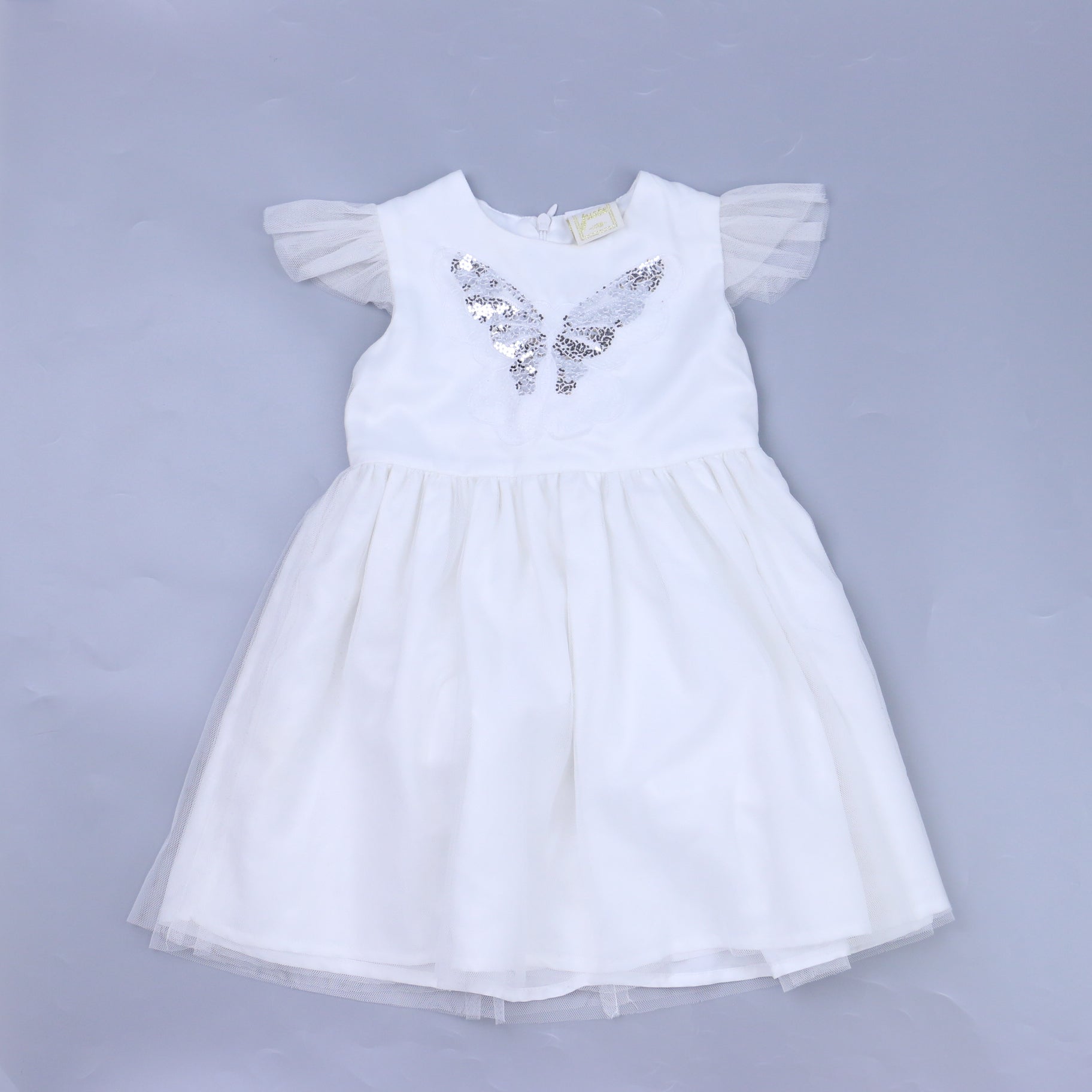 Jusbe Girls White Dress Size: 24 Months White