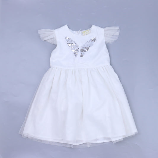 Jusbe Girls White Dress Size: 24 Months White