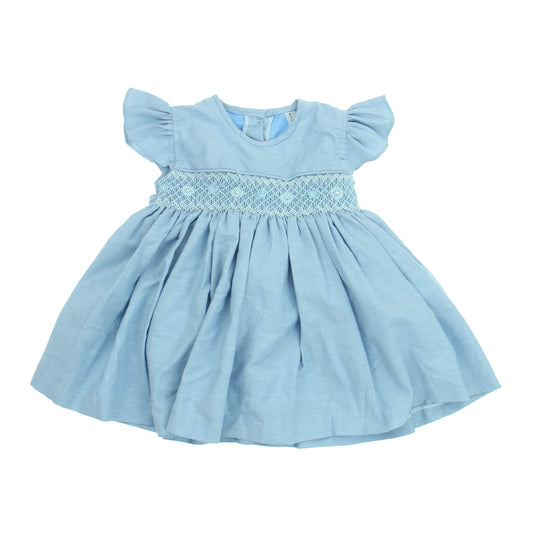 KYS Girls Light Blue Dress Size: 0-3 Months Light Blue