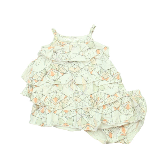 Kardashian Kids Girls White | Black | Coral Dress Size: 6 Months White | Black | Coral