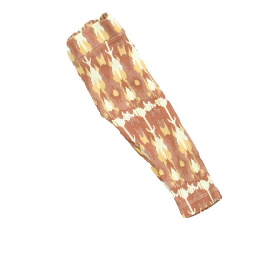 Kate Quinn Girls White | Tan | Yellow Leggings Size: 6-12 Months White | Tan | Yellow