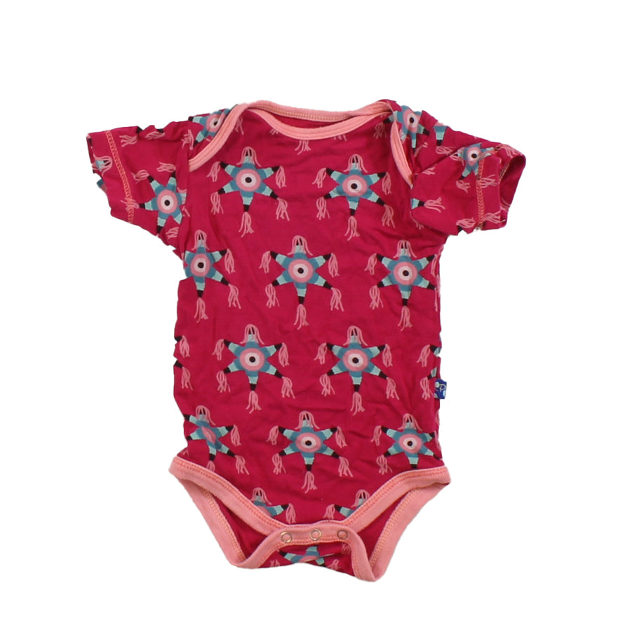 Kickee Pants Girls Pink Onesie Size: 0-3 Months Pink