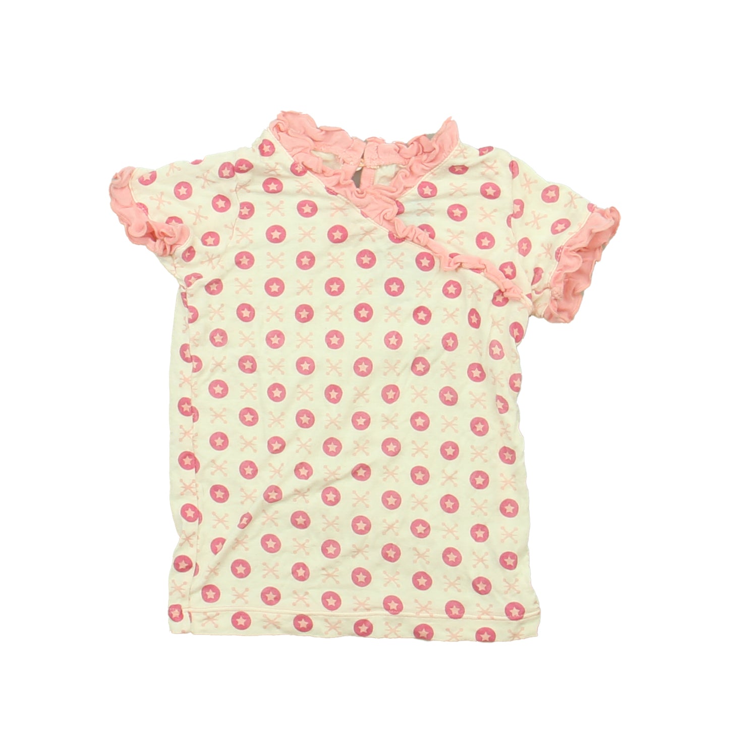 Kickee Pants Girls White | Pink T-Shirt Size: 18-24 Months White | Pink