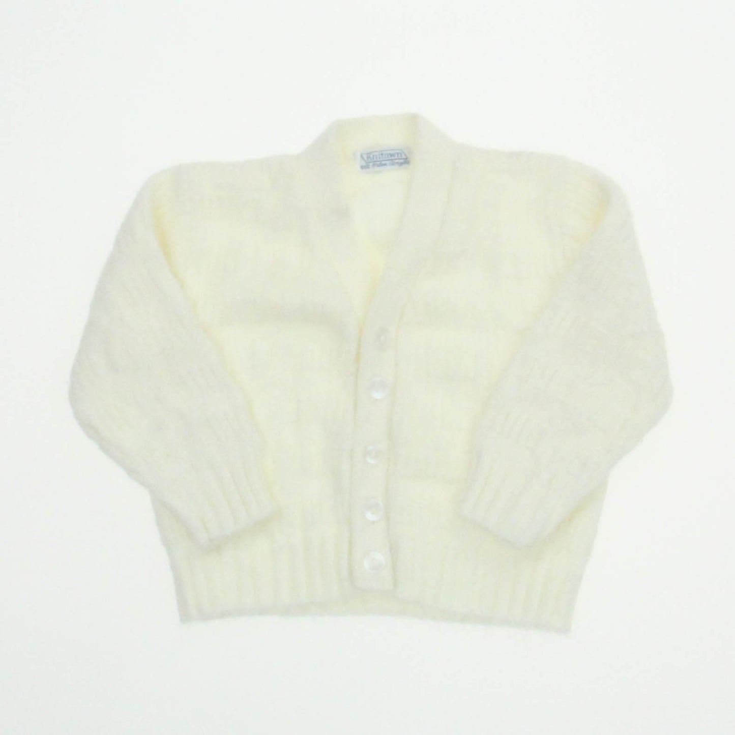 Knitown Unisex Off White Cardigan Size: 6-9 Months Off White