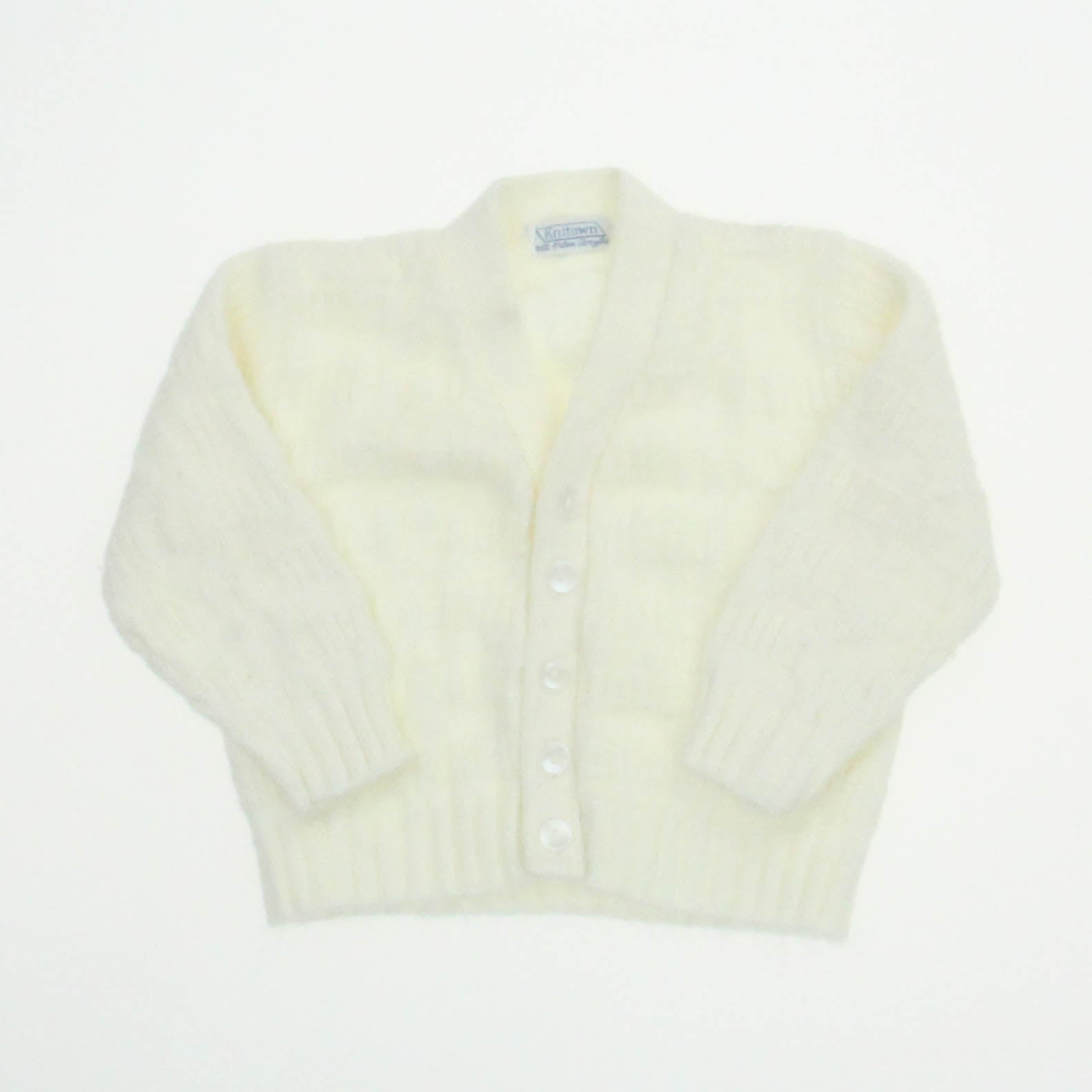 Knitown Unisex Off White Cardigan Size: 6-9 Months Off White