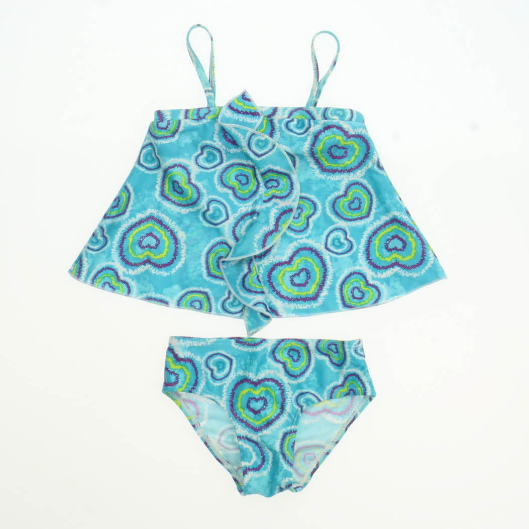 Koala Kids Girls Blue 2-piece Swimsuit Size: 6-9M Blue