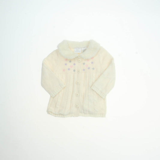 Koala Kids Girls White Cardigan Size: 6M White