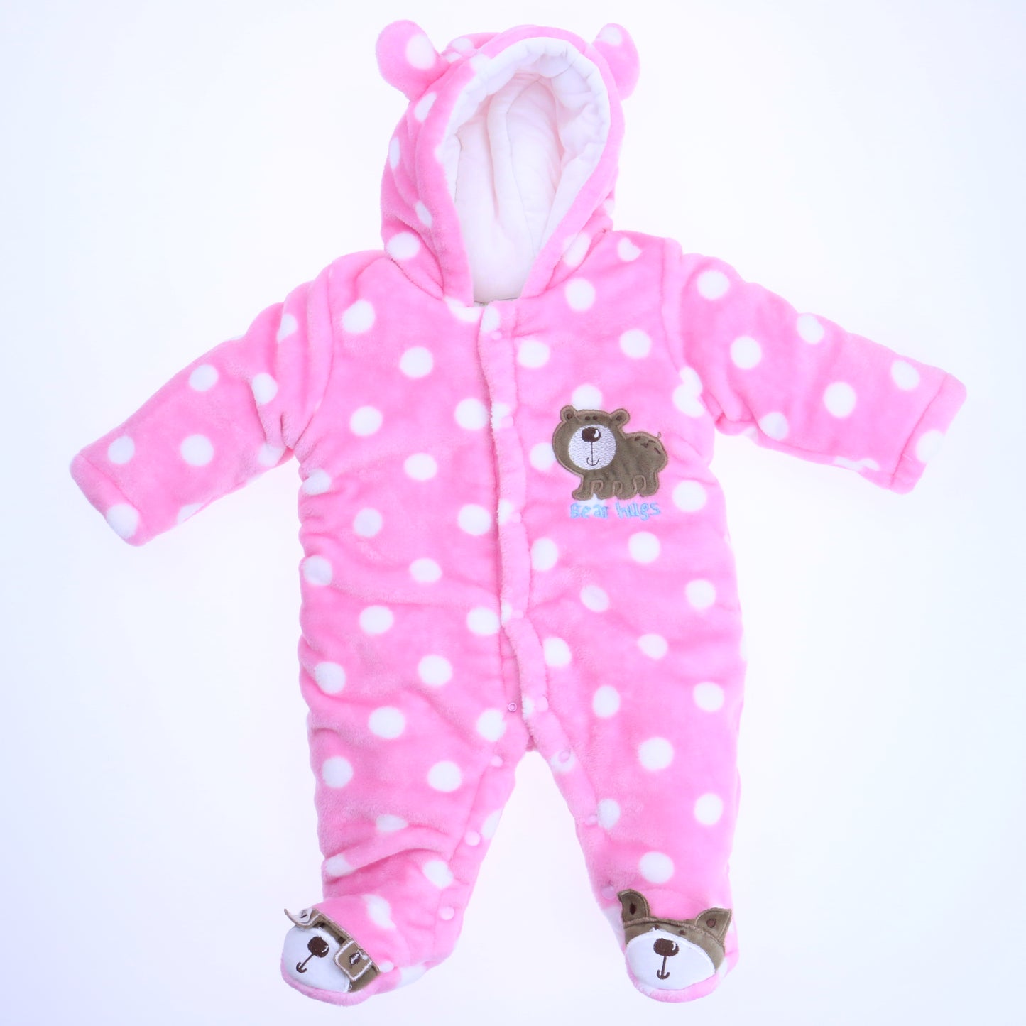 Kraftbean Girls Pink | White Bunting Size: 6 Months Pink | White