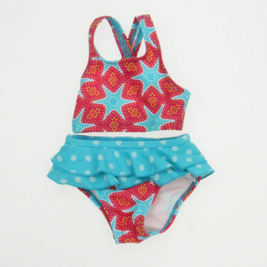 L.L.Bean Girls Pink | Blue 2-piece Swimsuit Size: 3-6 Months Pink | Blue