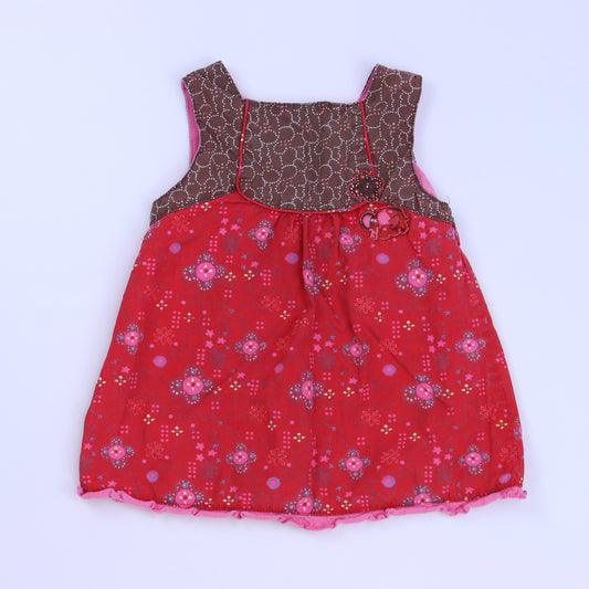 La Compagnie Petits Girls Red | Pink Dress Size: 12 Months Red | Pink