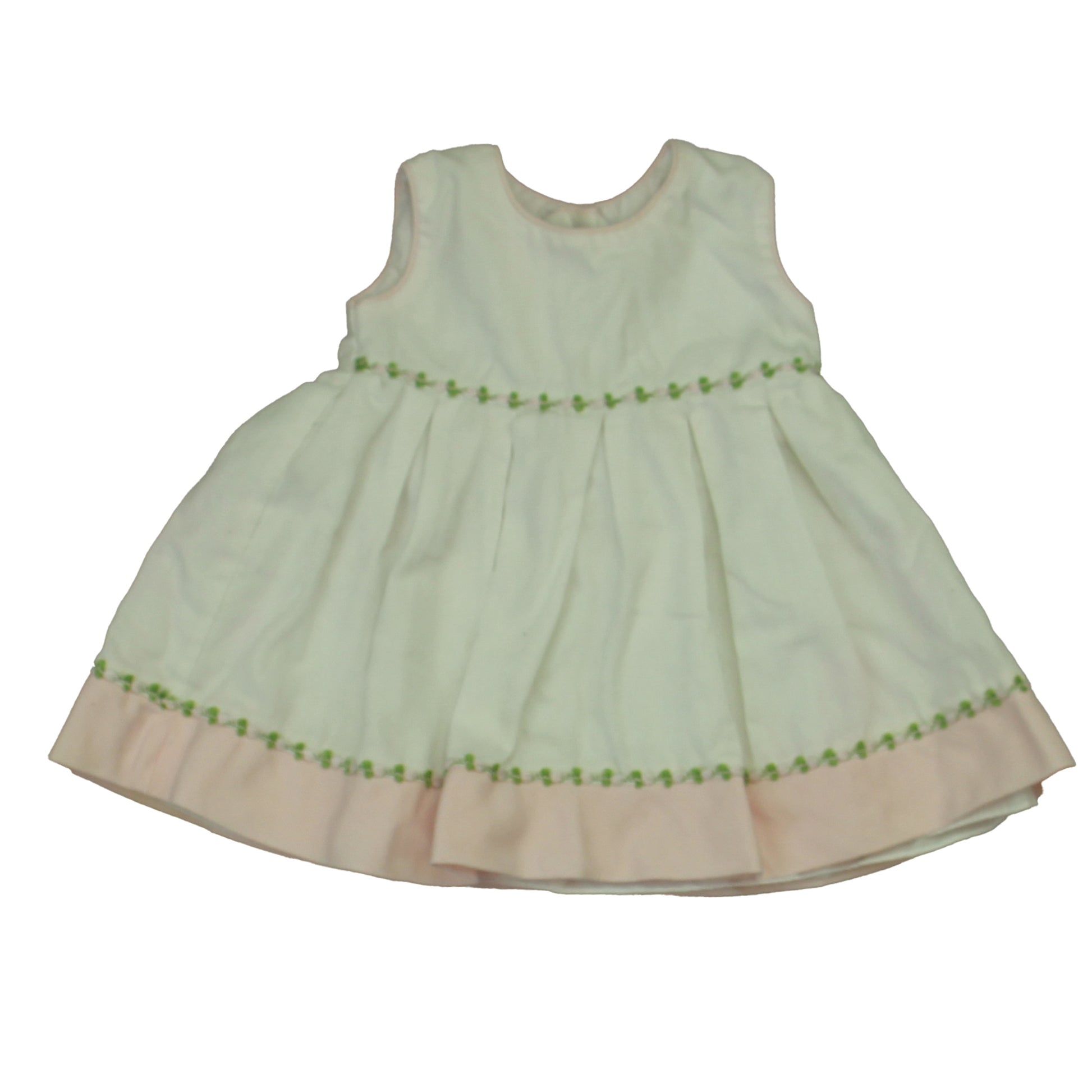 La Princess Girls White | Pink Dress Size: 6-12 Months White | Pink