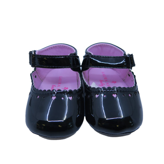 Laura Ashley Girls Black Shoes Size: 2 Infant Black