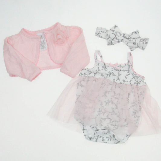 Laura Ashley Girls Light Pink Cardigan Size: 3-6 Months Light Pink