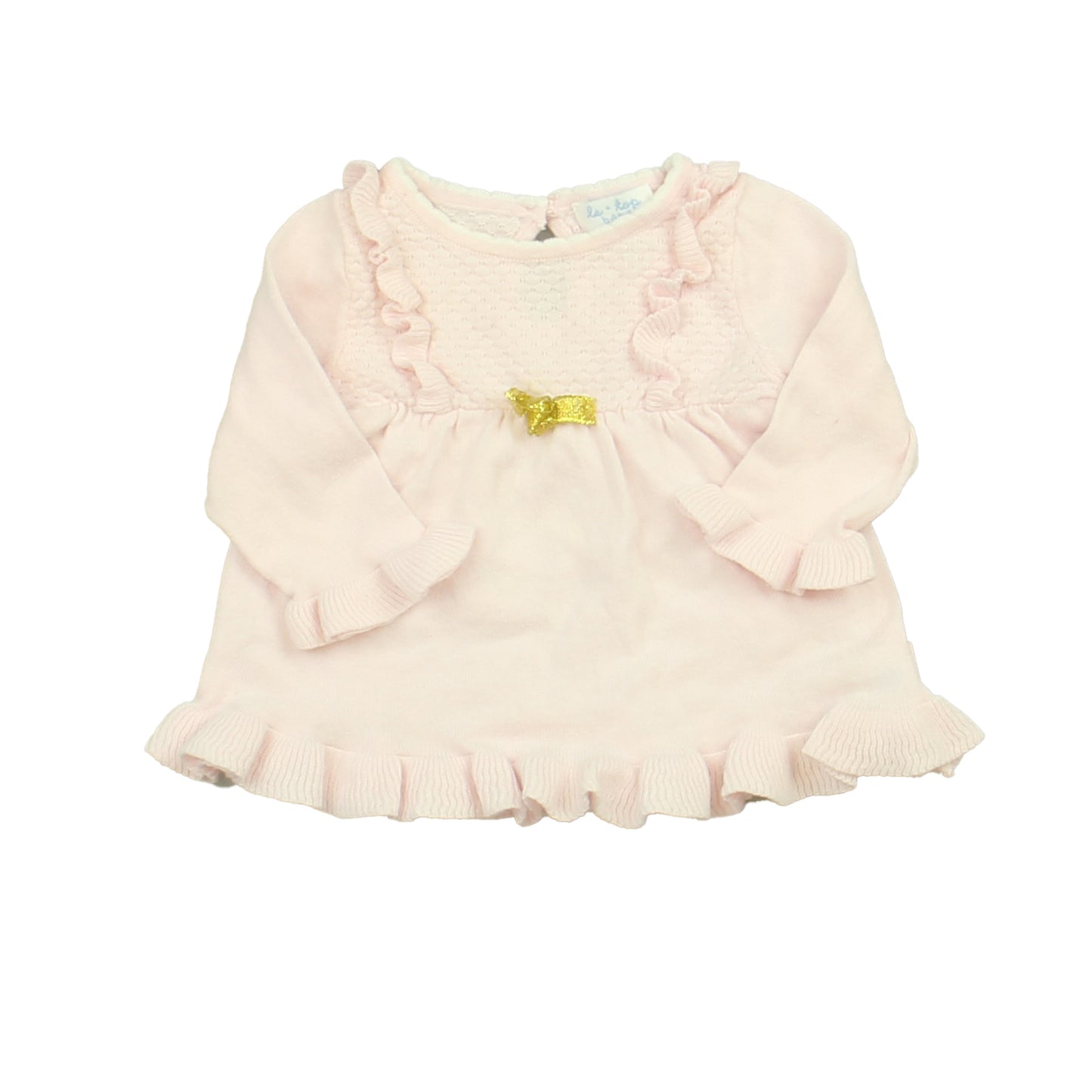 Le Top Girls Pink Sweater Dress Size: 3 Months Pink