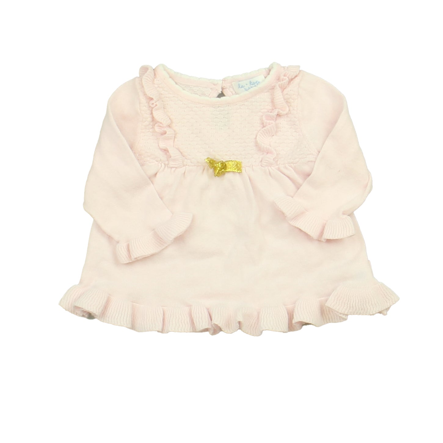 Le Top Girls Pink Sweater Dress Size: 3 Months Pink