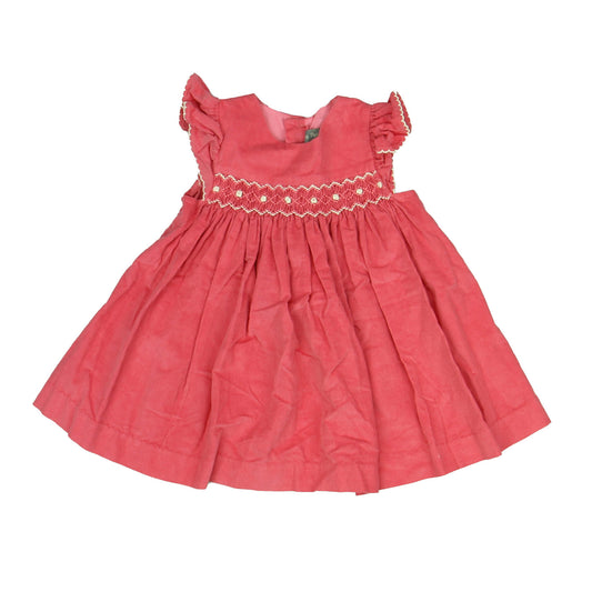 Les Petits Soleils Girls Pink Dress Size: 3 Months Pink