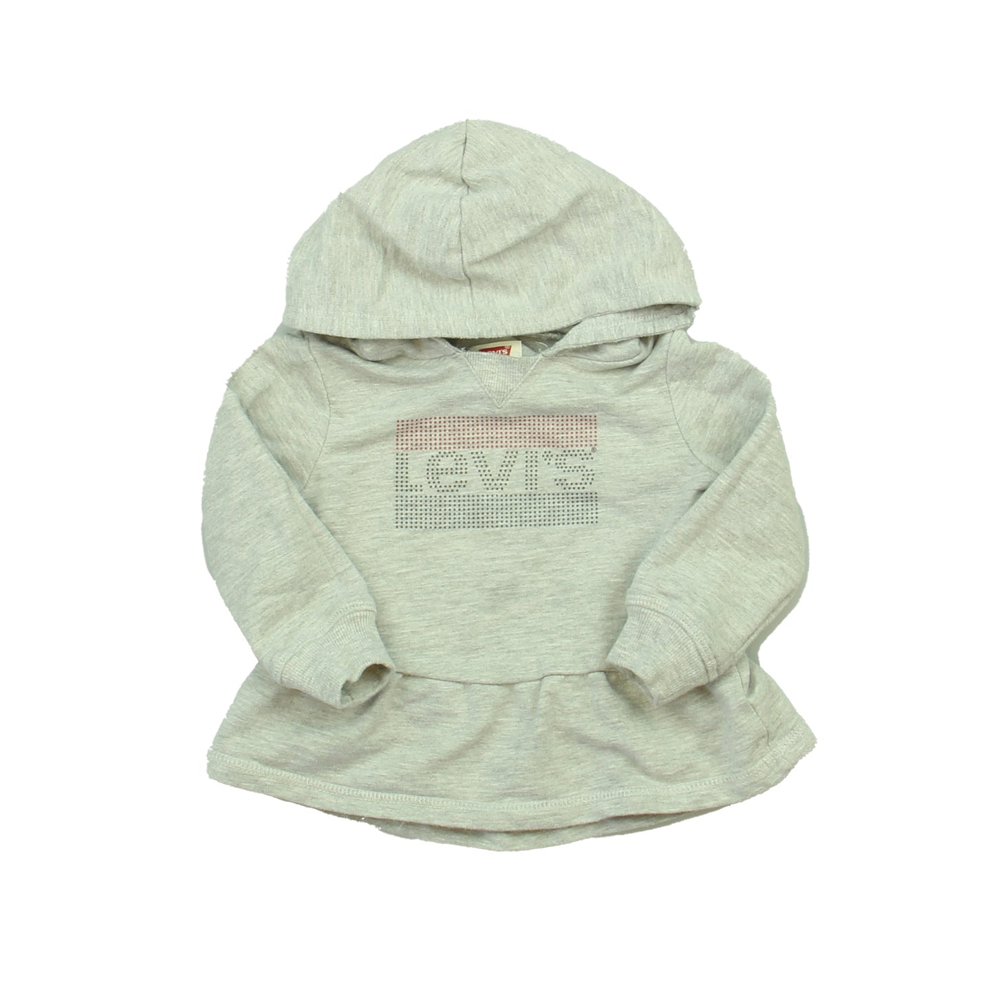Levi's Girls Gray Hoodie Size: 12 Months