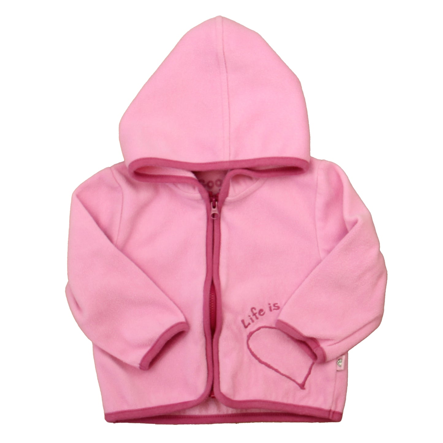 Life is Good Girls Pink Fleece Size: 6-12 Months Pink