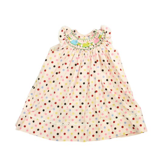Lil Cactus Girls Pink Polka Dots Dress Size: 12-24 Months Pink Polka Dots