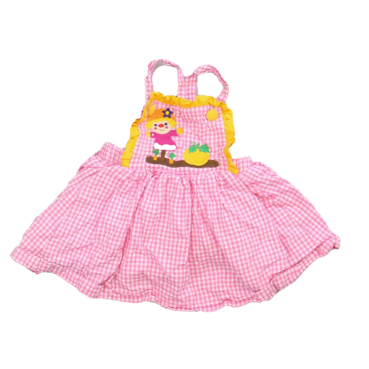 Lil Cactus Girls Pink | White Dress Size: 3-6 Months Pink | White