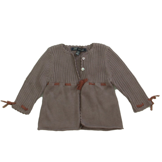 Lili Gaufrette Girls Mauve Cardigan Size: 3 Months Mauve