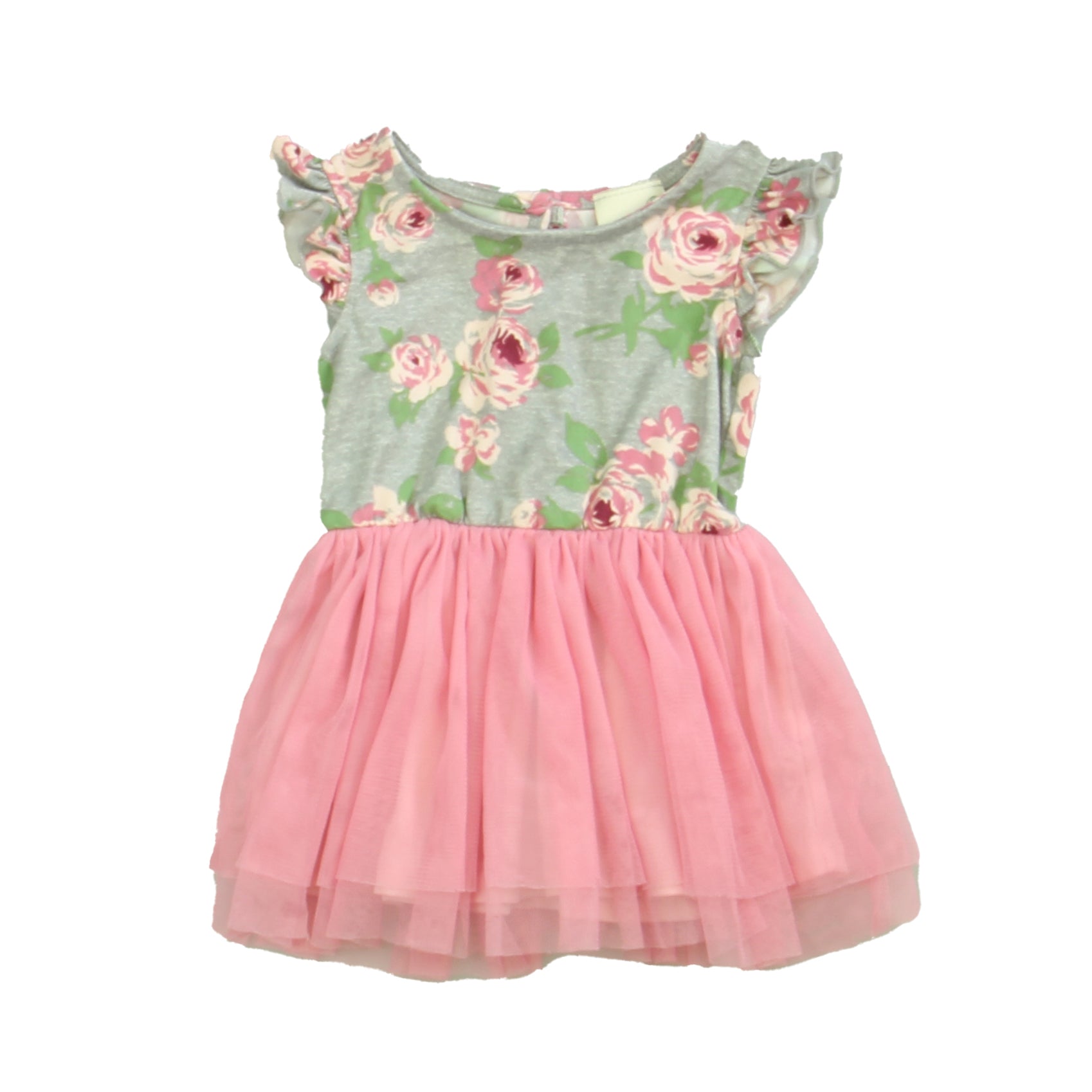 Lily Bleu Girls Grey | Pink Dress Size: 6 Months Grey | Pink