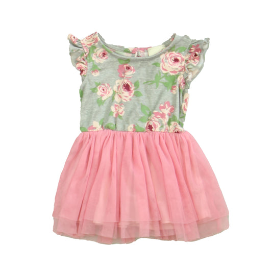 Lily Bleu Girls Grey | Pink Dress Size: 6 Months Grey | Pink