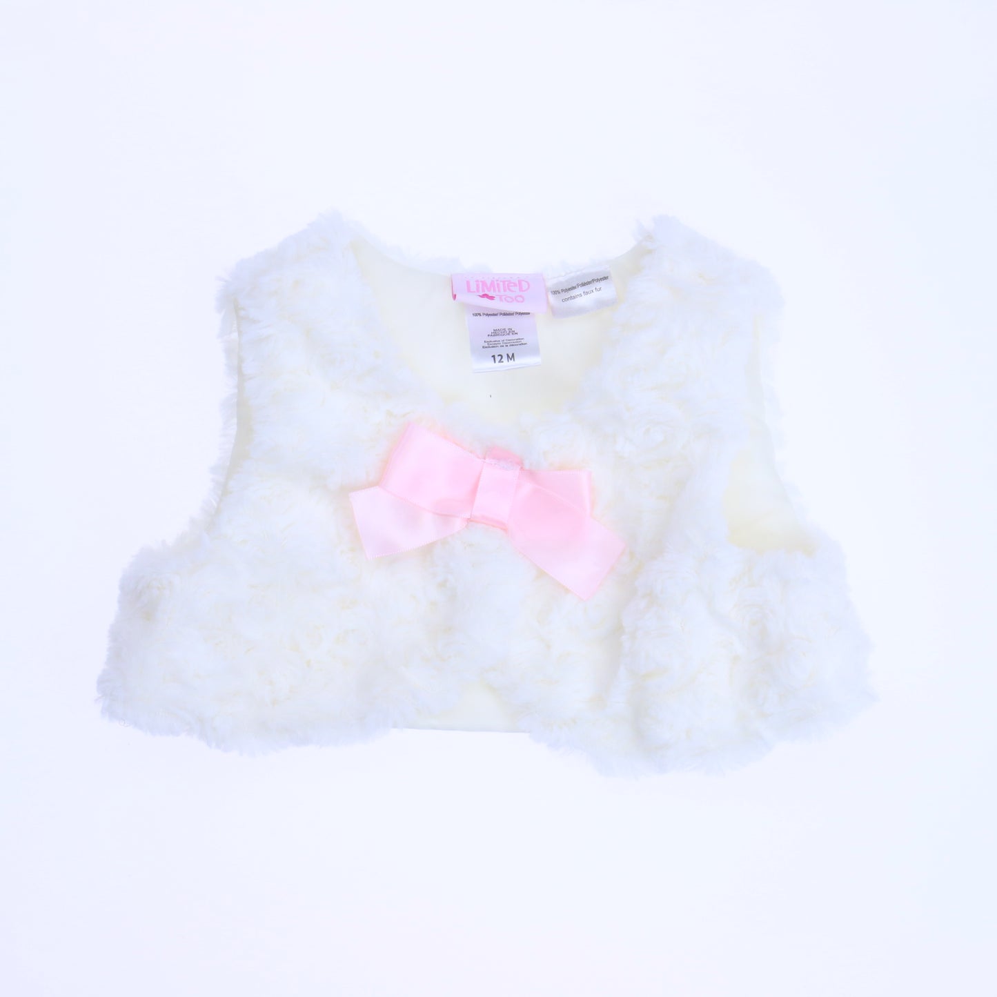 Limited Too Girls White Vest Size: 12 Months